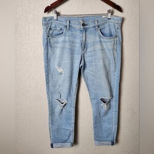 Rag & Bone The Dre Low Rise Ankle Slim Boyfriend Jeans In Abingdon Size 31